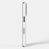 Moderne Schwarz-weiße Plätze Mit Monogramm stilvol Case-Mate iPhone Hülle (Rückseite / Rechts)