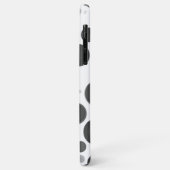 Moderne Schwarz-weiße Polka Dot Bubbles Minimal Case-Mate iPhone Hülle (Hinten/Links)