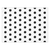 Moderne Schwarz-weiße Polka-Punkte fett und elegan Tischdecke (Vorderseite (Horizontal))