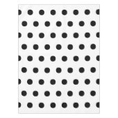 Moderne Schwarz-weiße Polka-Punkte fett und elegan Tischdecke (Vorderseite)
