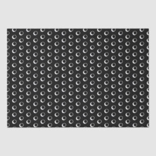 Moderne schwarz-weiße Polka-Punkte-Muster machen n Seidenpapier
