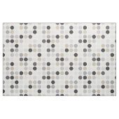 Moderne Schwarz-weiße Polka-Punktmuster Monogramm Stoff (Yard (91,4 cm))