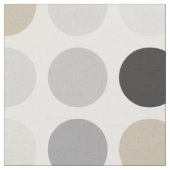 Moderne Schwarz-weiße Polka-Punktmuster Monogramm Stoff (Nahaufnahme)