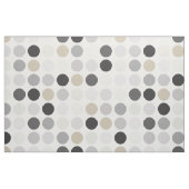 Moderne Schwarz-weiße Polka-Punktmuster Monogramm Stoff (Fat Quarter (45,7 x 55,9 cm))