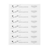 Moderne Schwarz-weiße RETT UNSERER DATENhochzeit (Bogen)