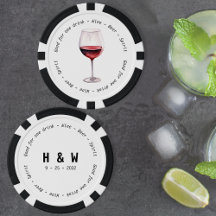 Moderne Schwarz-weiße Rotweinsuppe