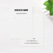 Moderne schwarz-weiße Schmuckkarte (Schreibtisch)