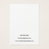 Moderne schwarz-weiße Schmuckkarte (Rückseite)