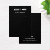 Moderne schwarz-weiße Schmuckkarte (Schreibtisch)