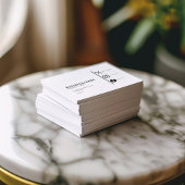 Moderne schwarz-weiße soziale Medien Visitenkarte