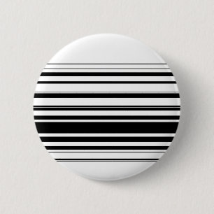 Moderne Schwarz-weiße Streifen Button