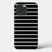 Moderne Schwarz-weiße Streifen Muster stilvoll chi Case-Mate iPhone Hülle (Rückseite)
