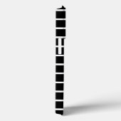 Moderne Schwarz-weiße Streifen Muster stilvoll chi Case-Mate iPhone Hülle (Rückseite / Rechts)