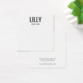 Moderne Schwarz-weiße Stuhlvorführkarte (Schreibtisch)