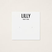 Moderne Schwarz-weiße Stuhlvorführkarte (Vorderseite)