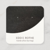 Moderne Schwarz-weiße Stuhlvorführung Quadratische Visitenkarte (Vorderseite)