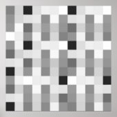 Moderne Schwarz-weiße Tafel Poster (Vorne)