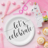 Moderne, Schwarz-weiße Teller feiern (Party)