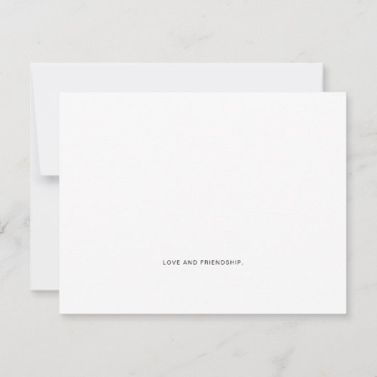 Moderne Schwarz-weiße Trauzeugin - Vorschlagskarte (Rückseite)