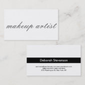 Moderne, Schwarz-weiße, trendige Visitenkarte (Vorne/Hinten)