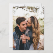 Moderne Schwarz-weiße Typografie 21 Foto Geburtsta Einladung (Rückseite)