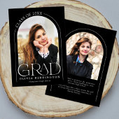 Moderne Schwarz-weiße Typografie 2 Foto Arch Grad Ankündigung