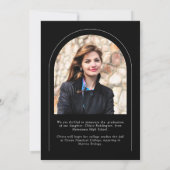 Moderne Schwarz-weiße Typografie 2 Foto Arch Grad Ankündigung (Rückseite)