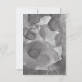 Moderne Schwarz-weiße Typografie Hochzeit Danke Einladung (Rückseite)