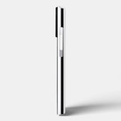 Moderne Schwarz-weiße vertikale Streifen niedlich  Case-Mate iPhone Hülle (Rückseite / Links)