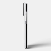 Moderne Schwarz-weiße vertikale Streifen stilvoll  Case-Mate iPhone Hülle (Rückseite / Links)