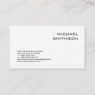 Moderne Schwarz-weiße Visitenkarte