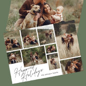 Moderne Schwarz-weiße Weihnachten 9 Foto glücklich