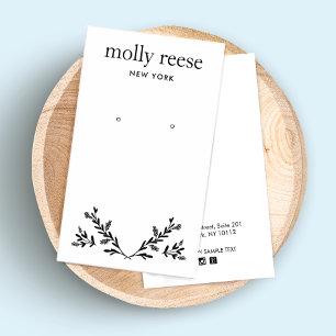 Moderne Schwarz-weiße Zweigstellenkarte