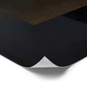 Moderne schwarze abstrakte Geometrie Poster (Ecke)