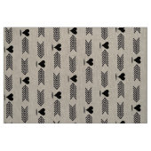 Moderne schwarze Arrow-Herzen Stoff (Fat Quarter (45,7 x 55,9 cm))