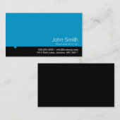 Moderne schwarze Bar-Optometriker-Geschäfts-Karte Visitenkarte (Vorne/Hinten)