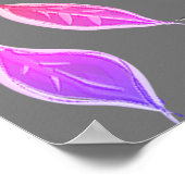 Moderne Schwarze Begrüßung Poster (Ecke)