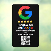 Moderne schwarze benutzerdefinierte QR-Code Google Fensteraufkleber (Blatt 3)