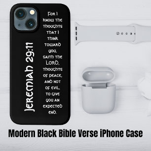 Moderne Schwarze Bibel Verse Case-Mate iPhone Hülle