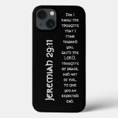 Moderne Schwarze Bibel Verse Case-Mate iPhone Hülle (Rückseite)