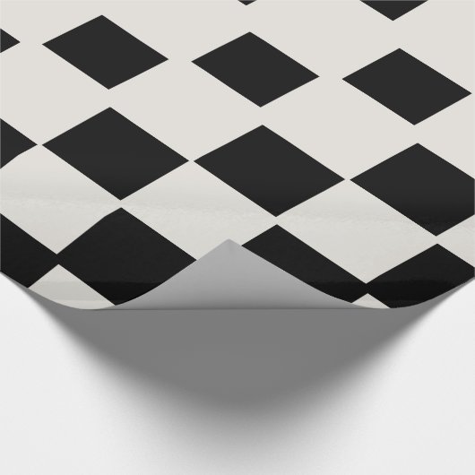 Moderne schwarze Blöcke Geschenkpapier (Ecke)