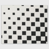 Moderne schwarze Blöcke Geschenkpapier (Flach)