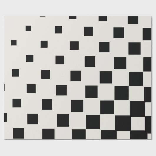 Moderne schwarze Blöcke Geschenkpapier (Flach)