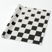 Moderne schwarze Blöcke Geschenkpapier (Ungerollt)