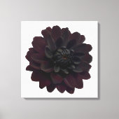 Moderne Schwarze Blume Leinwanddruck (Vorderseite)
