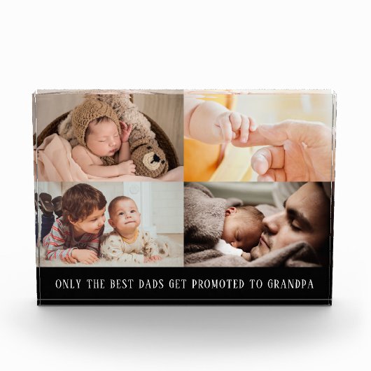 Moderne Schwarze Collage für Großpappenblock-Foto Fotoblock (Vorderseite)