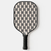 Moderne schwarze Custom Groom Squad Pickleball Pad Schläger (Rückseite)