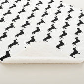 Moderne schwarze Dackel-Dackel-Hunde Sherpadecke (3/4)