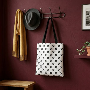 Moderne, schwarze, einfache Einkaufstasche Tasche