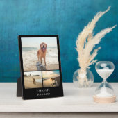 Moderne schwarze Erinnerungsstätte Individuelle Ti Fotoplatte (Seite)